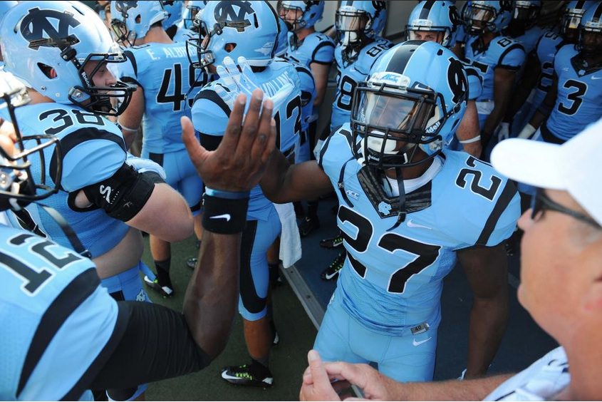 music playlist for unc football v liberty 